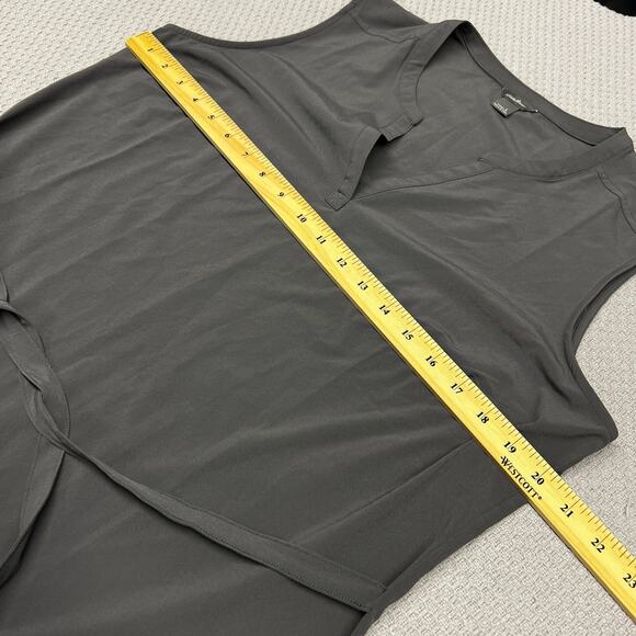 Eddie Bauer Dress Womens Large Gray Performance Knee Length Sleeveless - Picture 7 of 7